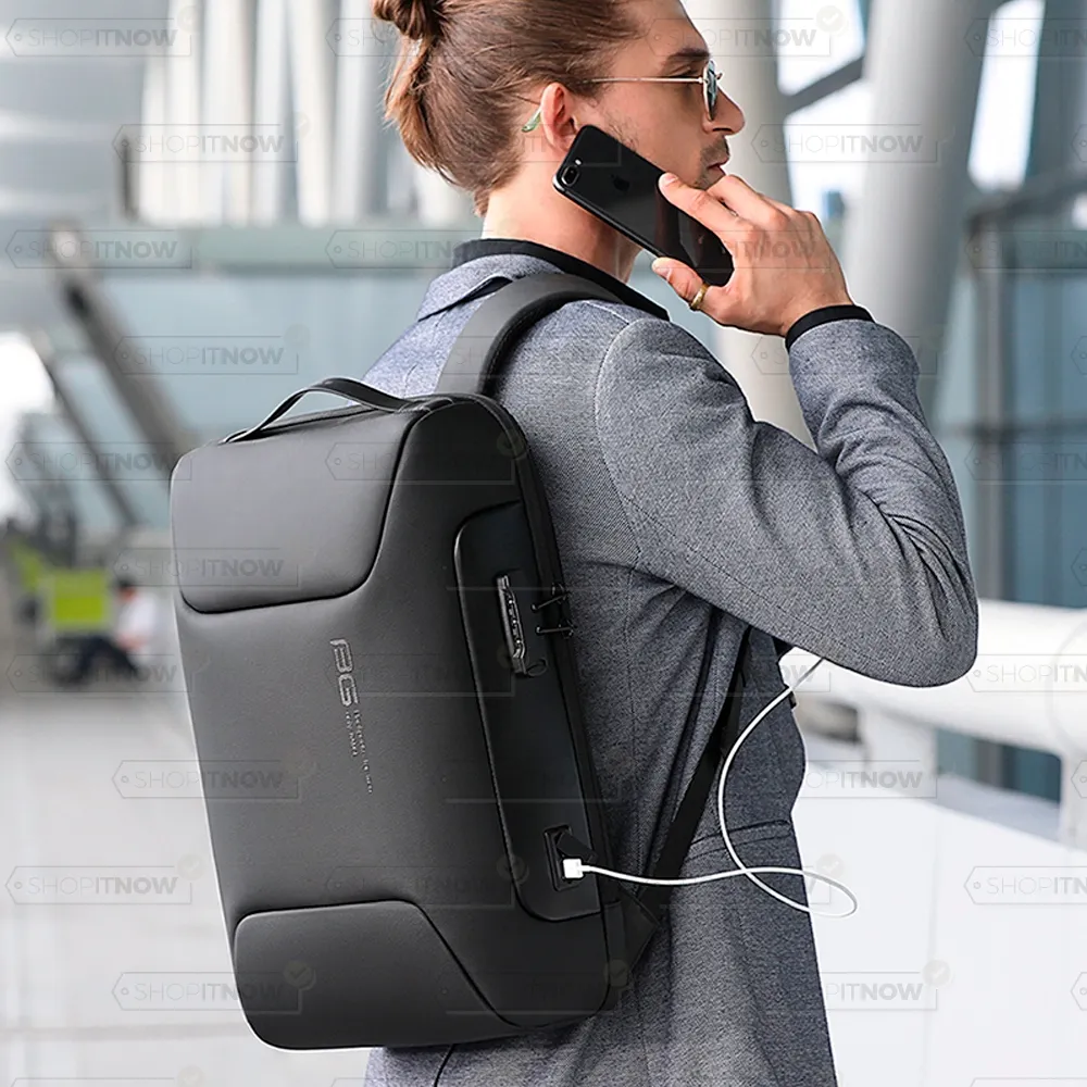 backpack με ενσωματωμένη κλειδαριά & USB