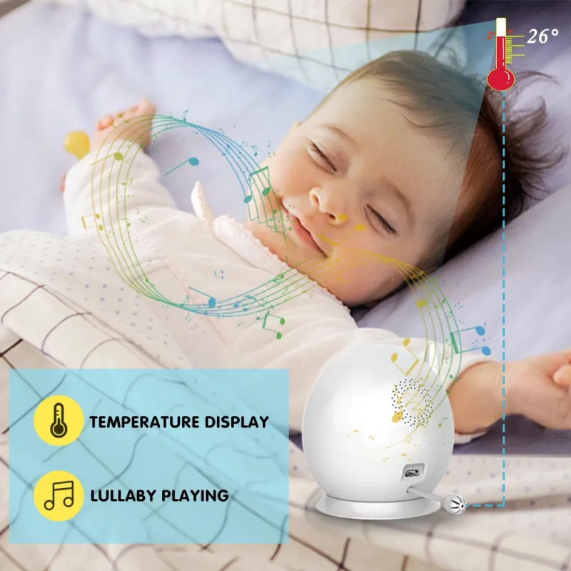 baby intercom with camera & audio 4.5 inches