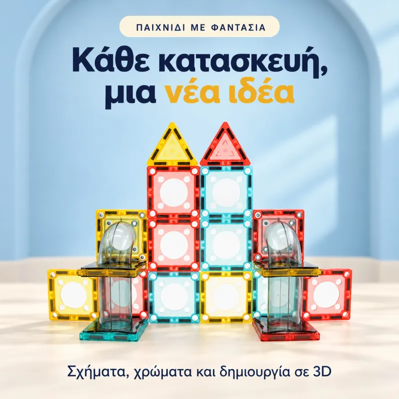 Μαγνητικά Πλακίδια Κατασκευών