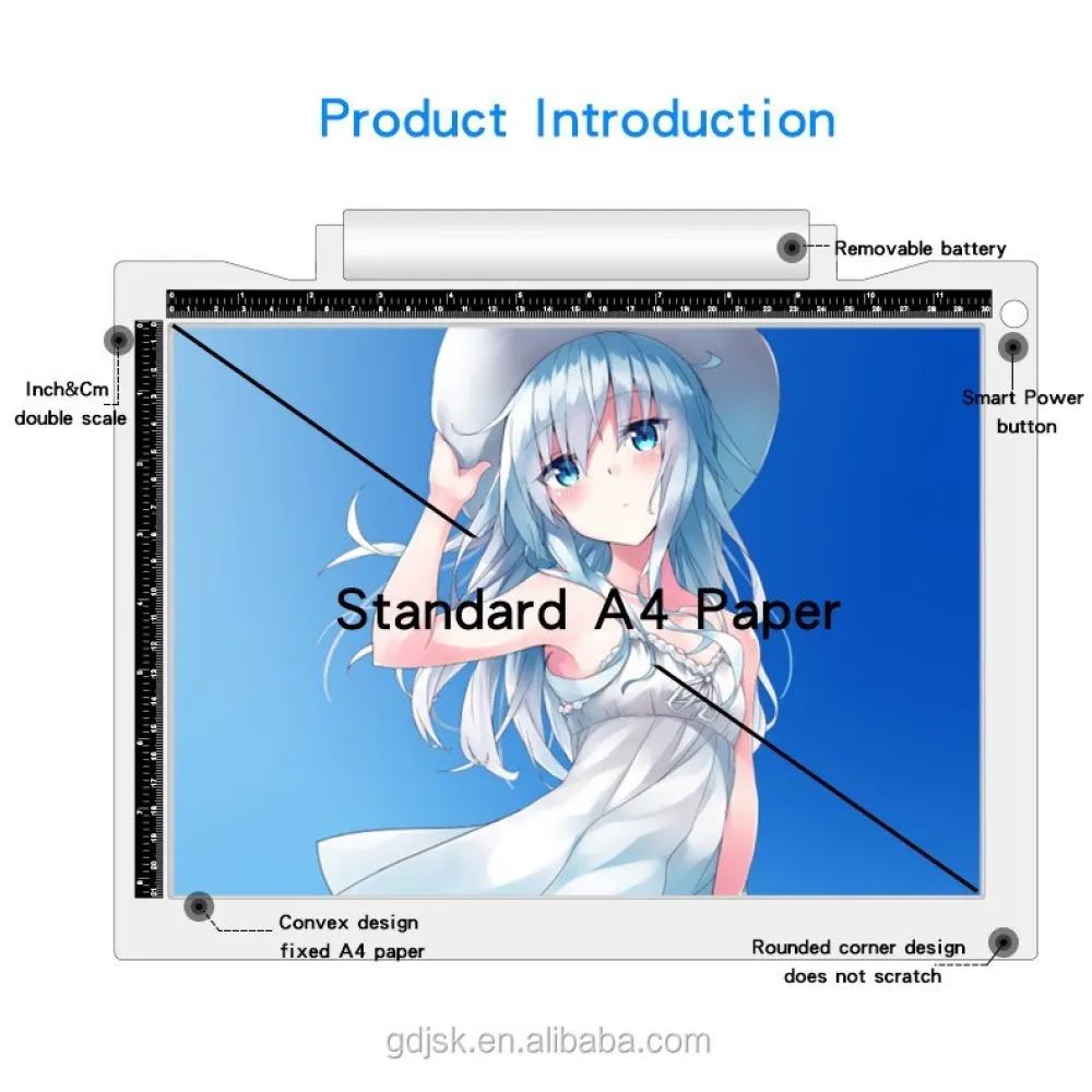 φωτεινός πίνακας ιχνογράφησης / σχεδιαστήριο ζωγραφικής Α4