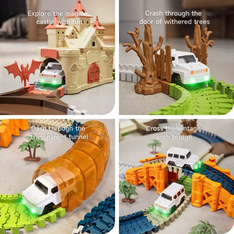 Magic House Electric Rail Trace Toy Set 202pcs