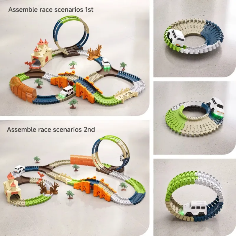 Magic House Electric Rail Trace Toy Set 202pcs