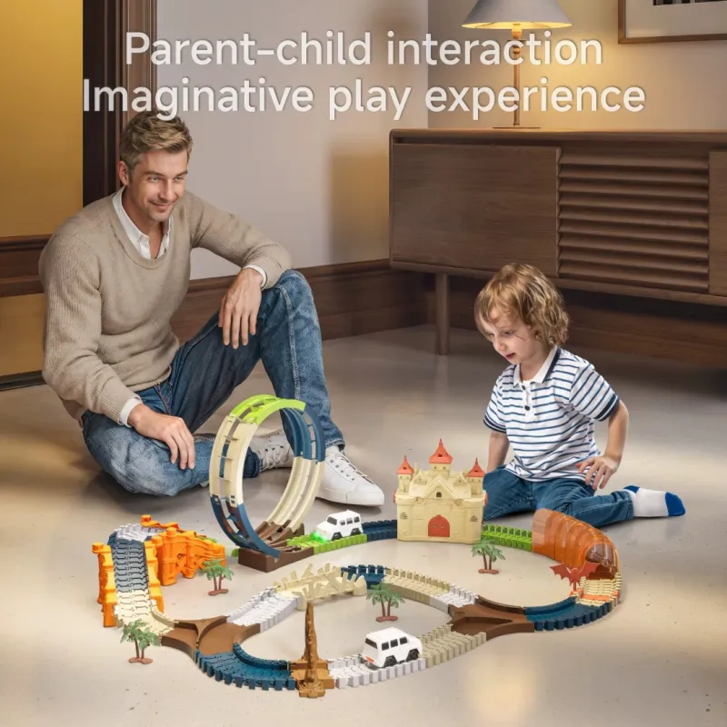 Magic House Electric Rail Trace Toy Set 202pcs