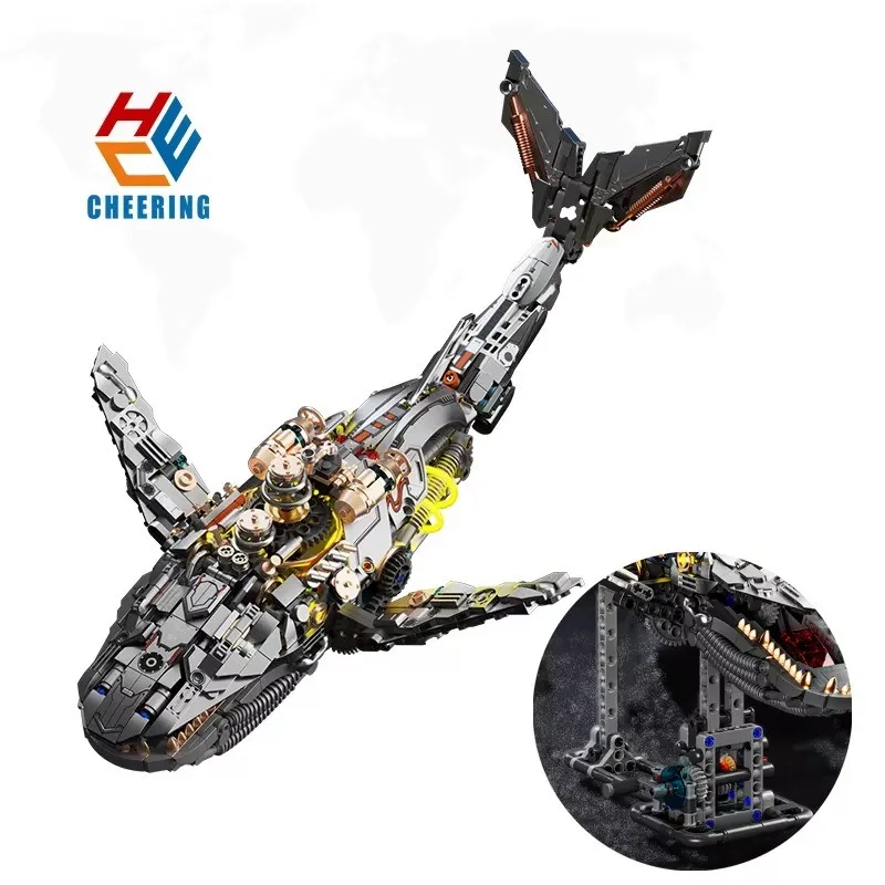 Mechanical Whale Building Blocks Set