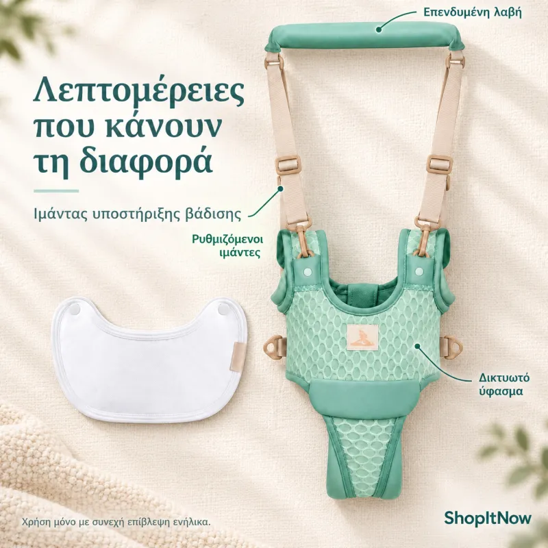 Ιμάντας υποστήριξης βάδισης μωρού