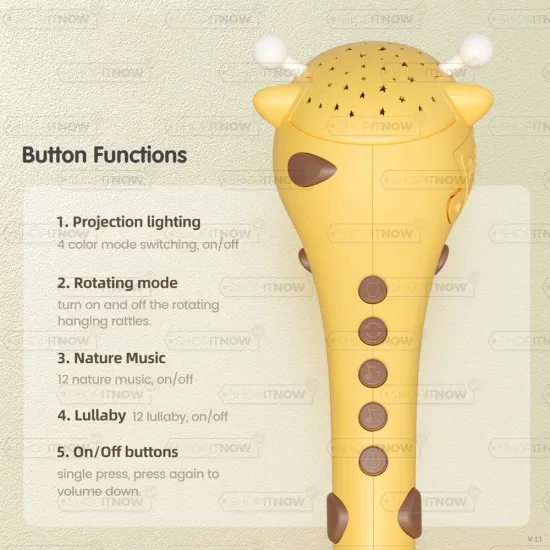 Μόμπιλε Με Προβολή Αστεριών Και Μουσική