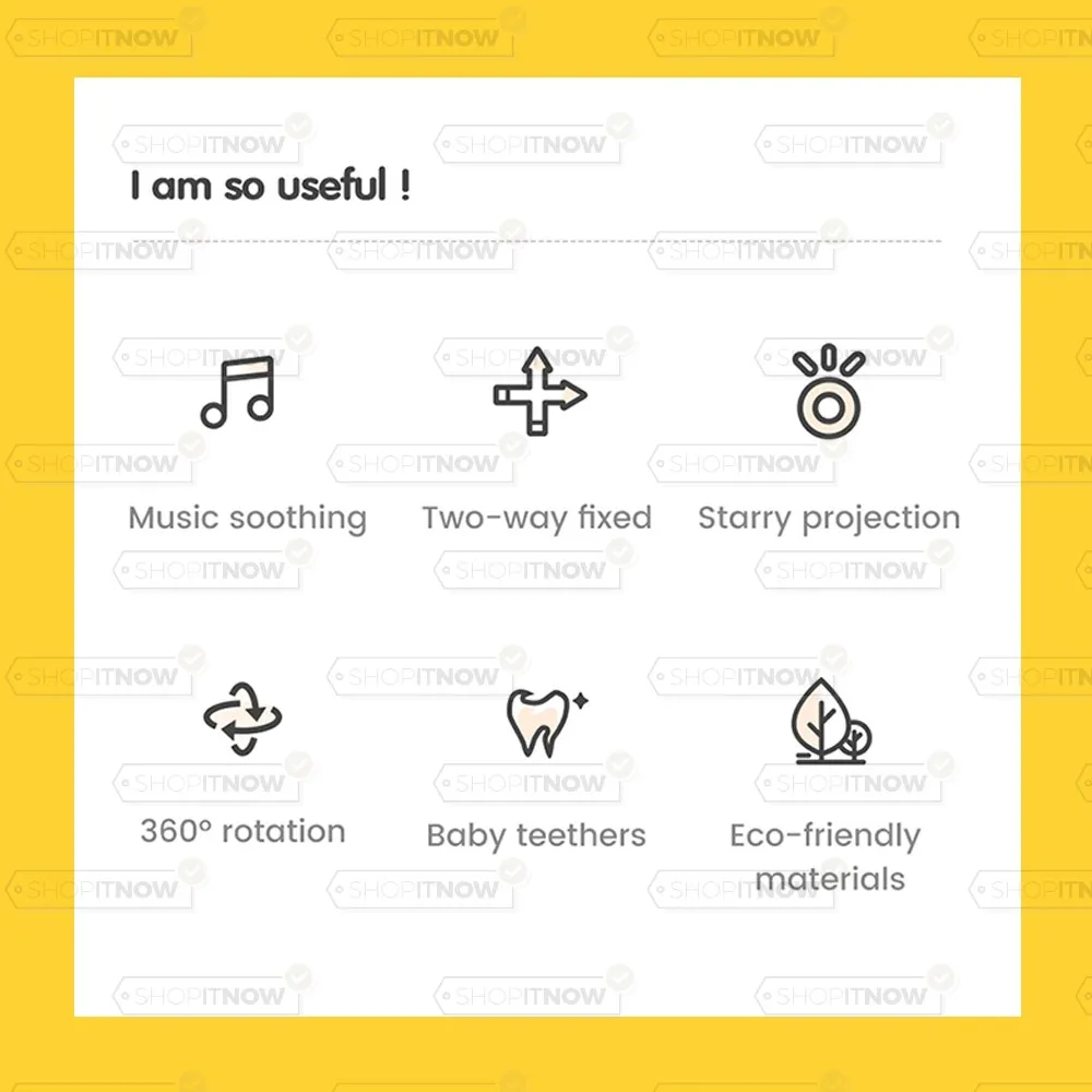 Μόμπιλε Με Προβολή Αστεριών Και Μουσική