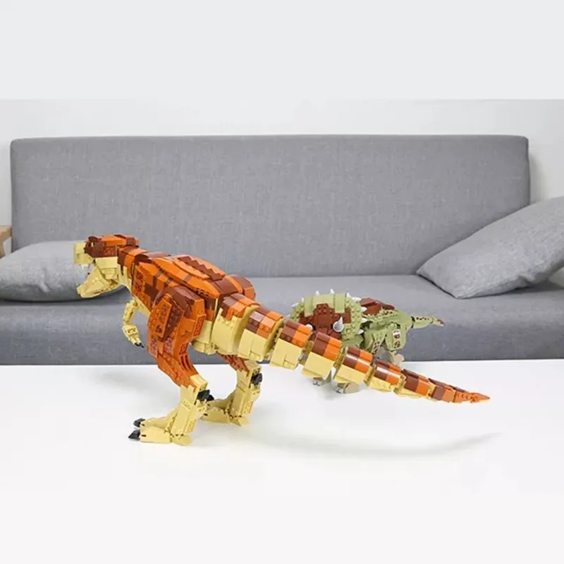dinosaur from bricks
