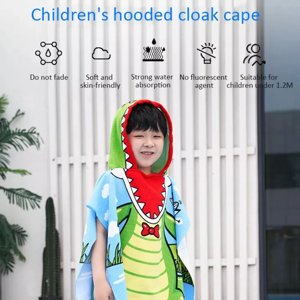 childrens beach poncho towel