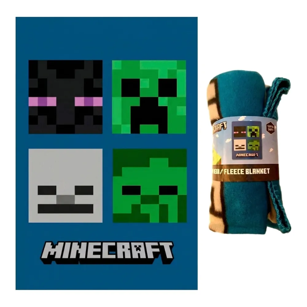 κουβέρτα Fleece Minecraft