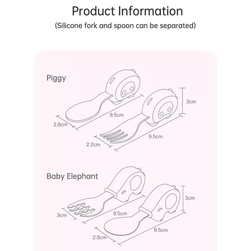 βρεφικό σετ πιρούνι και κουτάλι