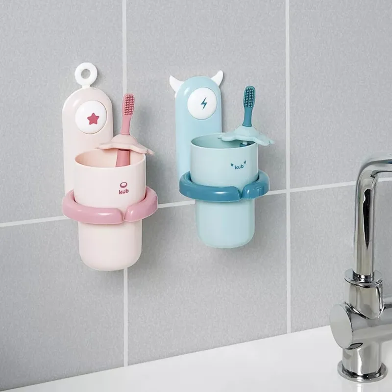 toothbrush holder and glass