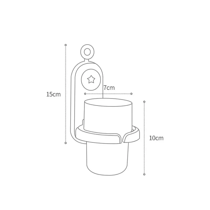 toothbrush holder and glass