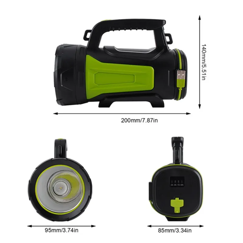 3600mah LED Flashlight with Powerbank