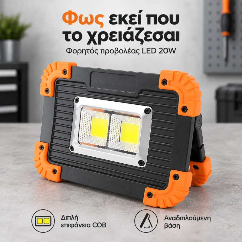 LED προβολέας 20W