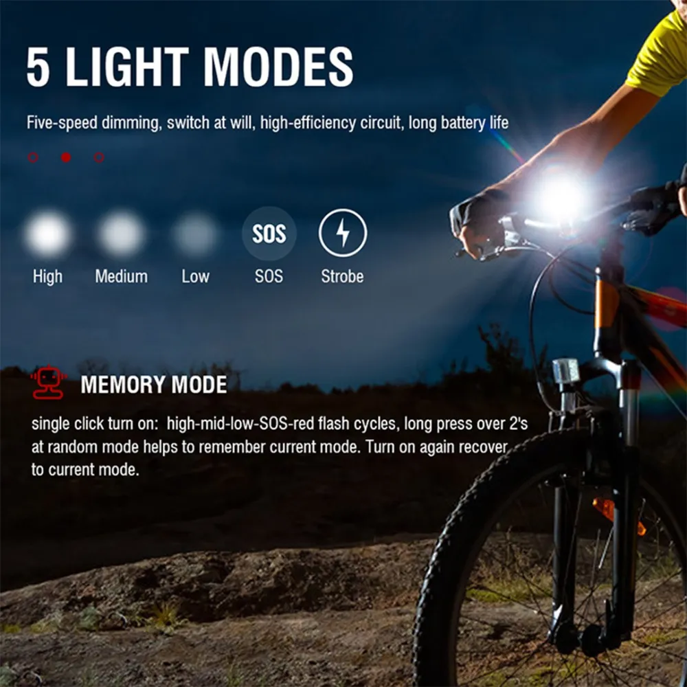 Bike Front and Rear Light Set