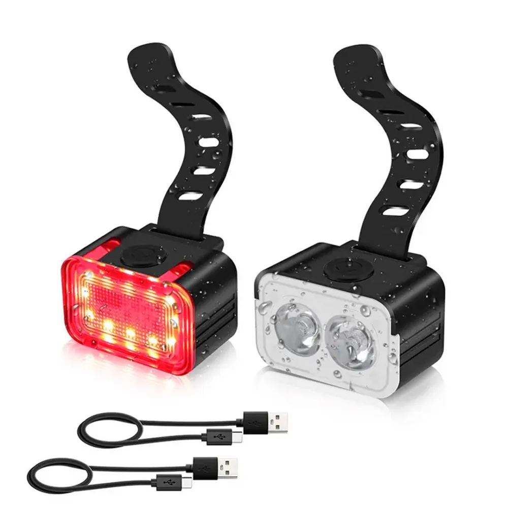 Bike Front and Rear Light Set