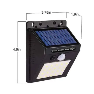 Αδιάβροχο Ηλιακό Φωτιστικό με Αισθητήρα