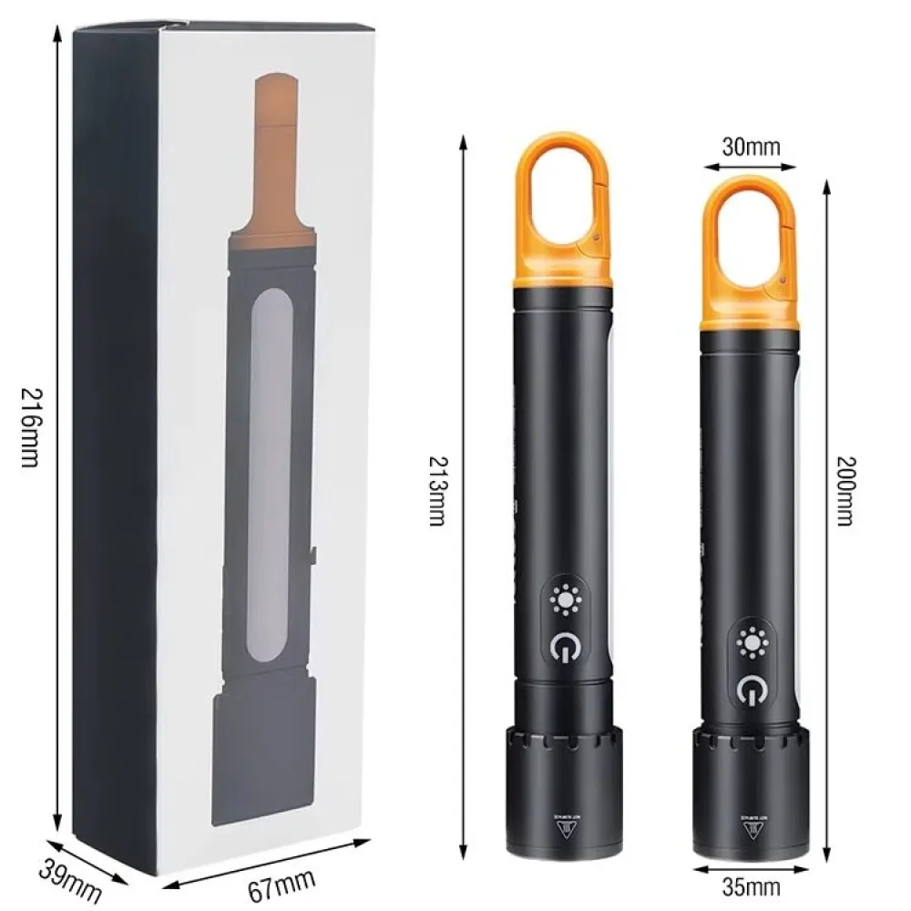 Επαναφορτιζόμενος Φακός LED Πολλαπλών Λειτουργιών