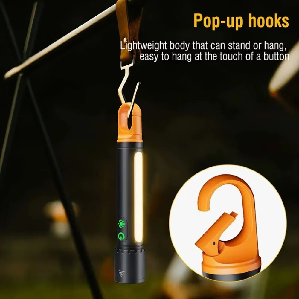 Επαναφορτιζόμενος Φακός LED Πολλαπλών Λειτουργιών