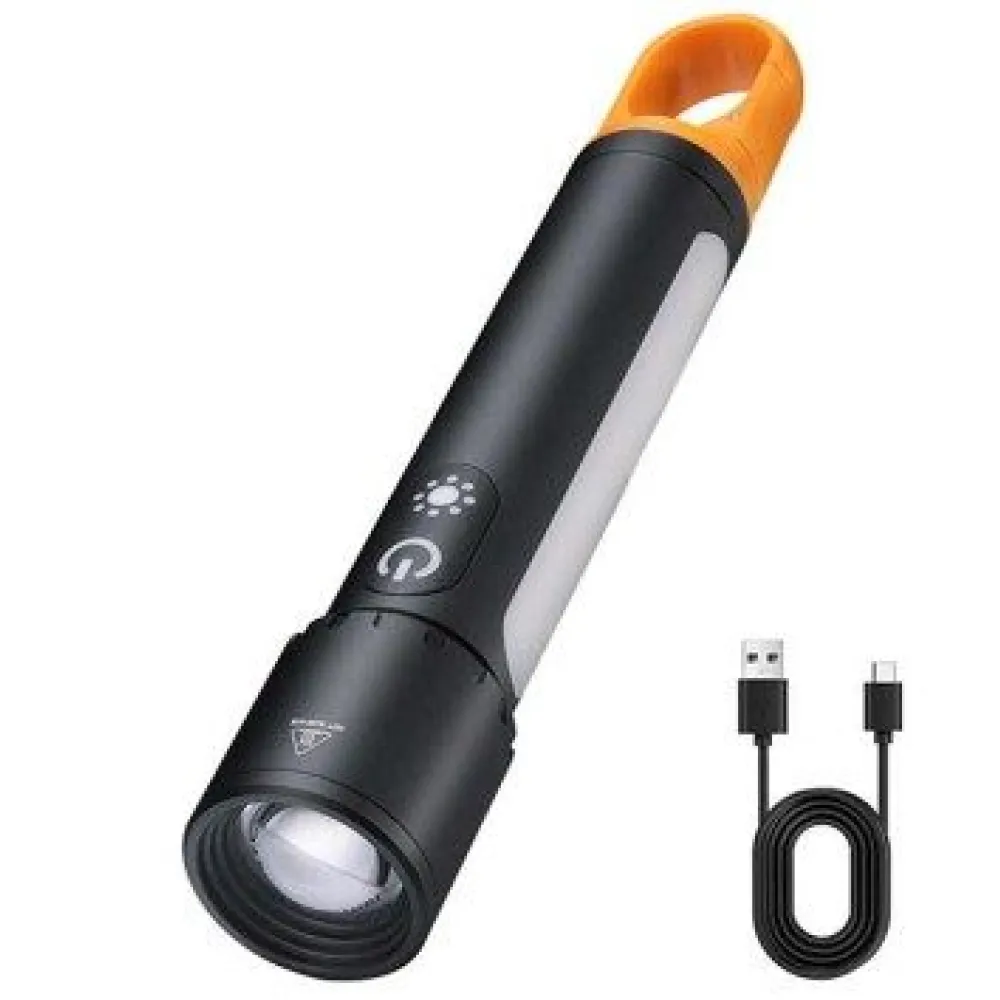 Επαναφορτιζόμενος Φακός LED Πολλαπλών Λειτουργιών