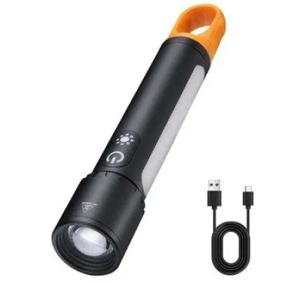 Επαναφορτιζόμενος Φακός LED Πολλαπλών Λειτουργιών