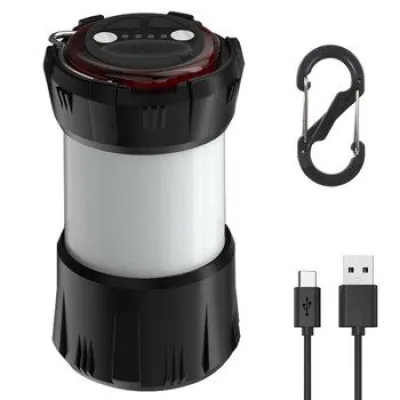  Επαναφορτιζόμενη Λάμπα Camping με Γάντζο & USB Φόρτιση