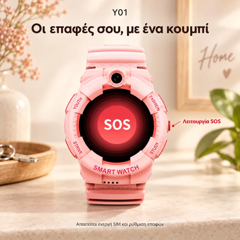 smartwatch y01 παιδικό