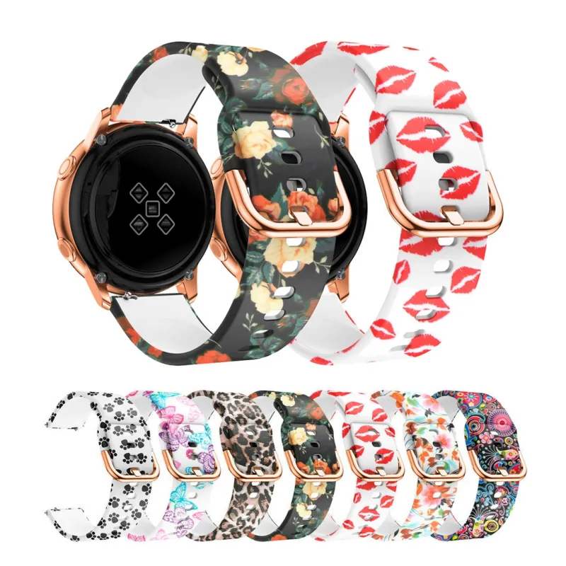 Λουρί σιλικόνης με μοτίβο 20mm