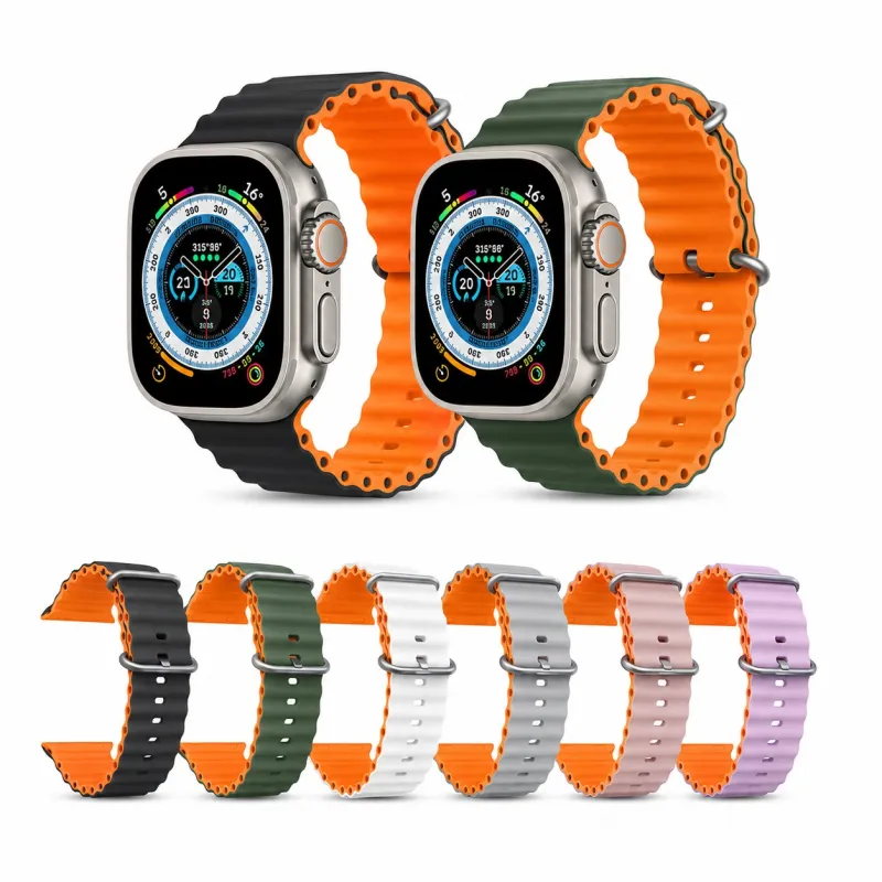 Λουρί σιλικόνης 2 χρωμάτων 43/44mm