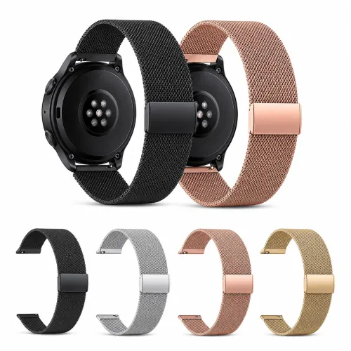 metallic strap with magnetic clasp 20mm