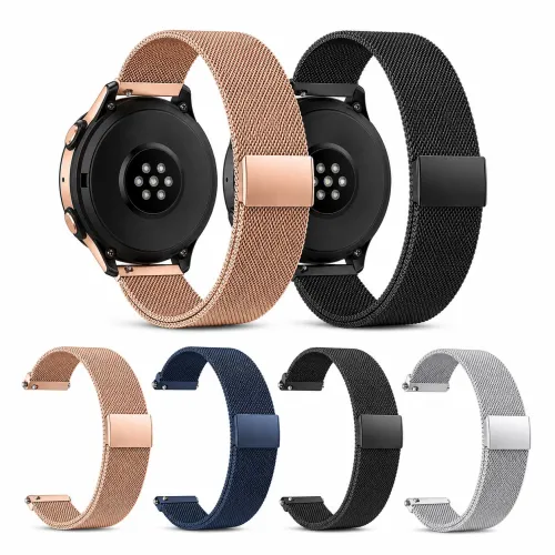 metallic strap with magnetic clasp 22mm