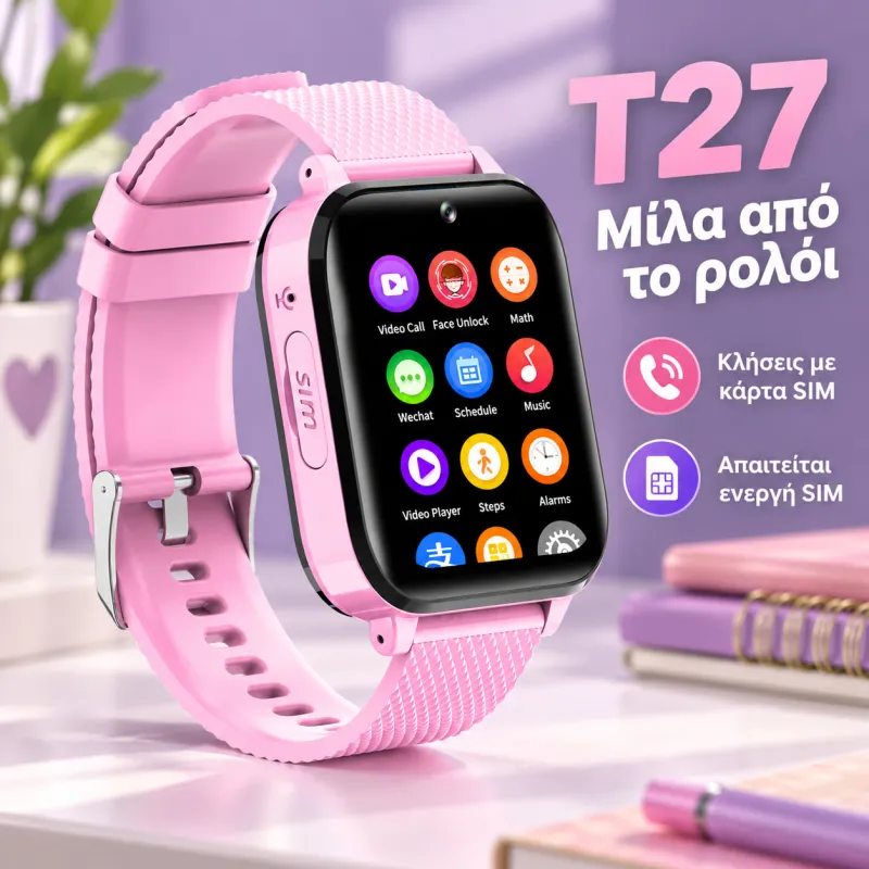 Smartwatch T27 4G Παιδικό