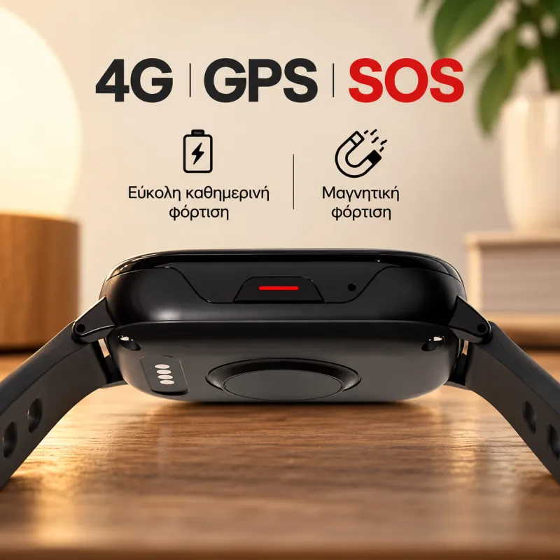 Smartwatch ηλικιωμένων 4G GPS SOS